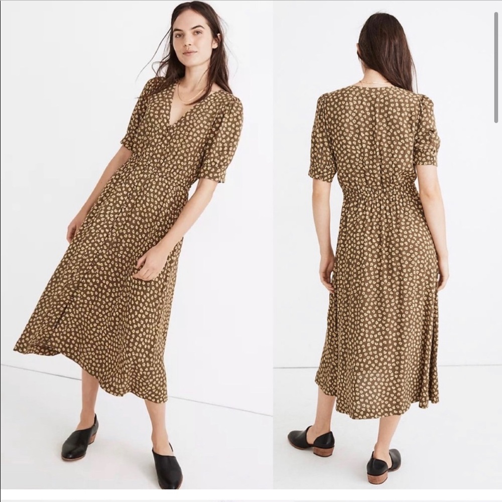 Madewell Floral Midi Dress